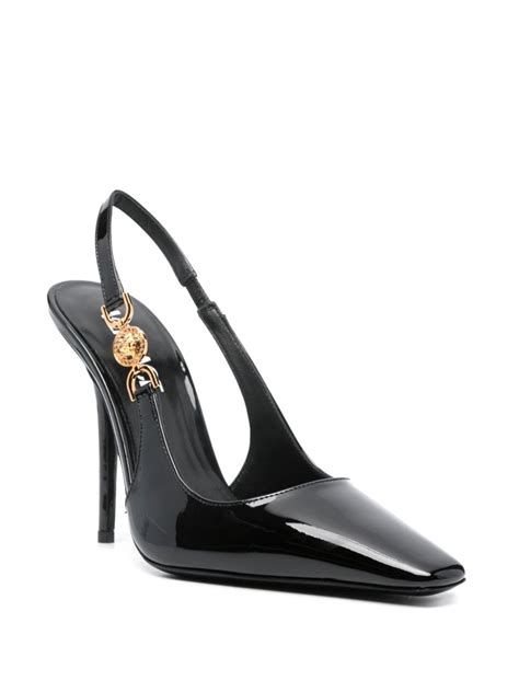 versace pumps black|versace slingback pumps.